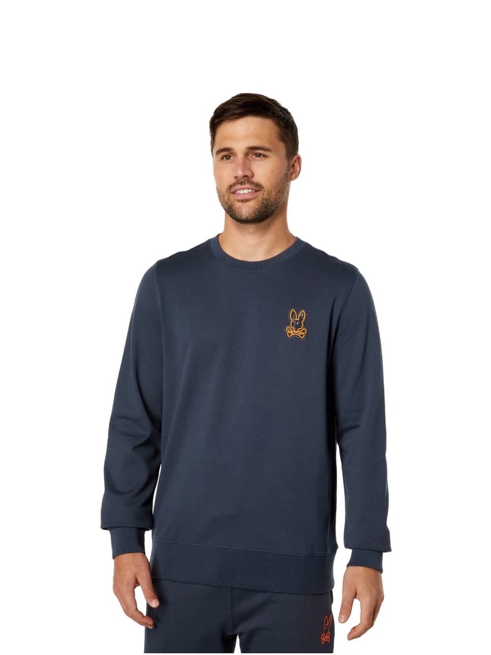 Psycho Bunny Navy Crewneck Sweater Size Med